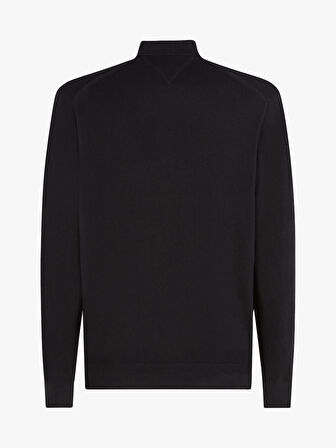 PIMA ORG CTN CASHMERE LS POLO Erkek Siyah Kazak - MW0MW36519