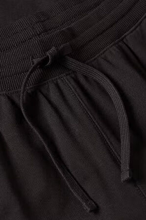 Erkek Pamuklu Jogger Eşofman Altı - Siyah | S