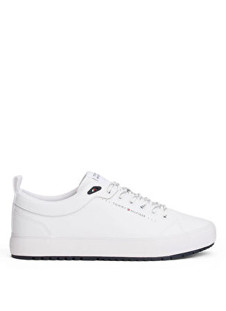 Tommy Hilfiger Beyaz Erkek Günlük Ayakkabı TH HI VULC CORE LOW CLEAT LTH