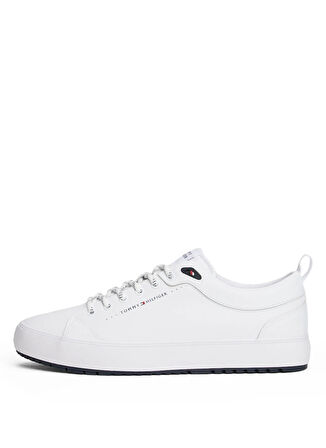 Tommy Hilfiger Beyaz Erkek Günlük Ayakkabı TH HI VULC CORE LOW CLEAT LTH