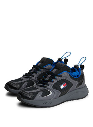 Tommy Hilfiger Siyah - Çok Renkli Erkek Sneaker TJM RUNNER MIX MATERIAL