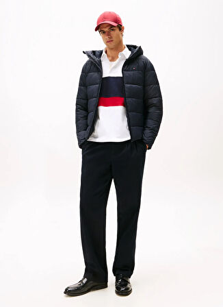 Tommy Hilfiger Normal Mavi Erkek Ceket MW0MW41983DW5_MID WEIGHT HOODED JAC