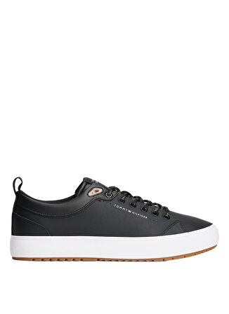 Tommy Hilfiger Siyah Erkek Günlük Ayakkabı TH HI VULC CORE LOW CLEAT LTH