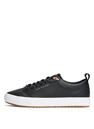 Tommy Hilfiger Siyah Erkek Günlük Ayakkabı TH HI VULC CORE LOW CLEAT LTH