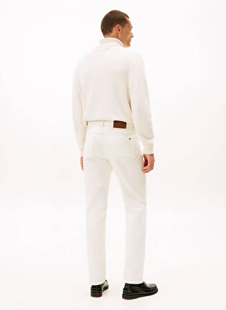 Tommy Hilfiger Normal Bel Normal Paça Normal Beyaz Erkek Pantolon MW0MW40266YA8_DENTON 5PKT MOLESKIN