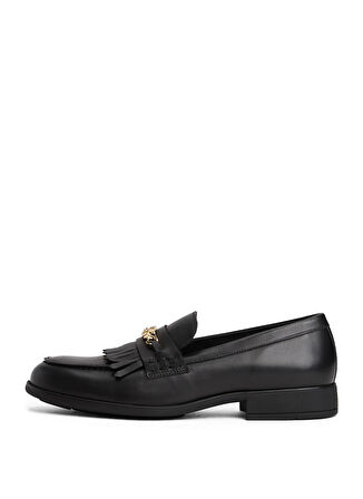 Tommy Hilfiger Deri Siyah Kadın Loafer FW0FW08971BDS
