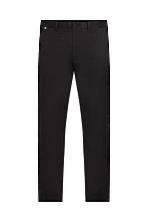 Erkek Teknik Örgü Kumaş Chino Pantolon - Siyah | 34/32