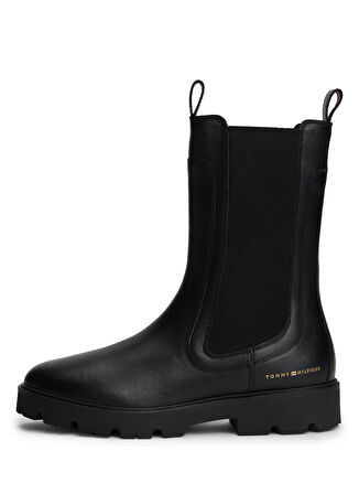 Tommy Hilfiger Deri Siyah Kadın Bot FW0FW08770BDS