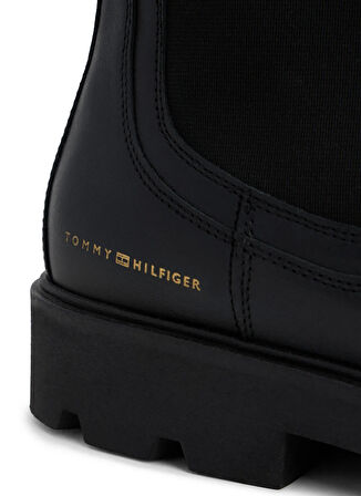 Tommy Hilfiger Deri Siyah Kadın Bot FW0FW08770BDS