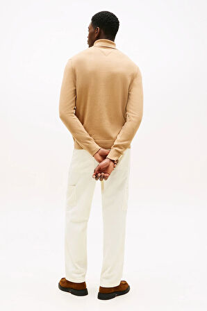 Erkek Regular Fit Kaşmir Karışımlı Balıkçı Yaka Kazak - Camel | XL