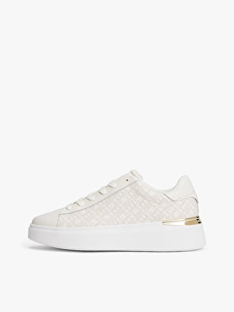 Tommy Hilfiger TH Monogram Platform Kadın Sneaker FW0FW09155YA8