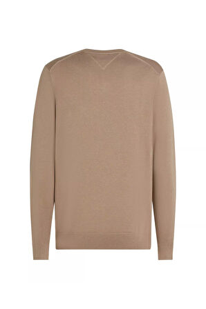 Erkek Regular Fit V Yaka Pamuklu Triko Kazak - Bej | XS