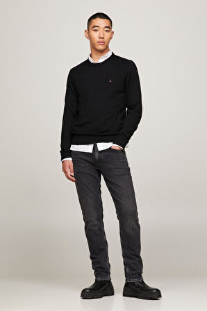 Tommy Hilfiger Pıma Org Ctn Casmere Crew Neck Erkek Kazak MW0MW28046
