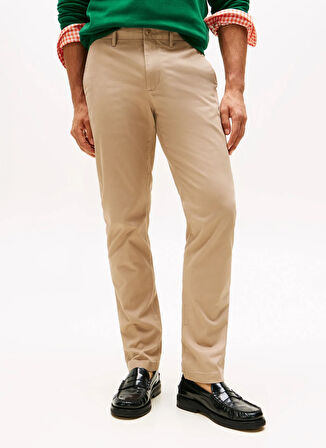 Tommy Hilfiger Normal Bel Normal Paça Normal Bej Erkek Pantolon MW0MW25964AFE_CHINO DENTON 1985 PIM