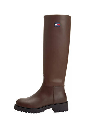 Kadın Konçlu Kalın Tabanlı Uzun Çizme - Kahverengi | 39