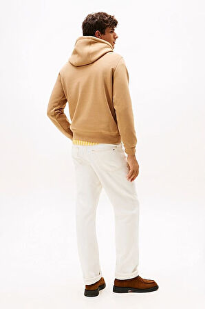 Erkek Regular Fit Kapüşonlu Logolu Sweatshirt - Açık Camel | XL