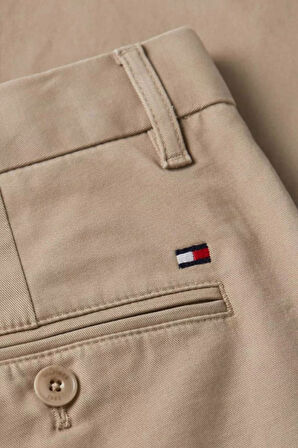 Erkek Slim Fit Pima Pamuklu Chino Pantolon - Bej | 33/30