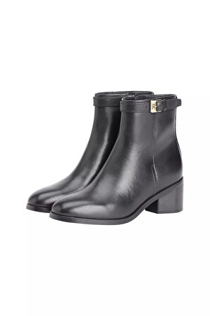 Kadın Tokalı Blok Topuklu Botie - Siyah | 39