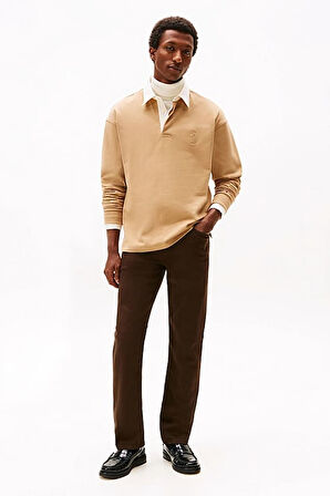 Erkek Straight Denton Düz Kesim Jean Pantolon - Kahverengi | 35/32