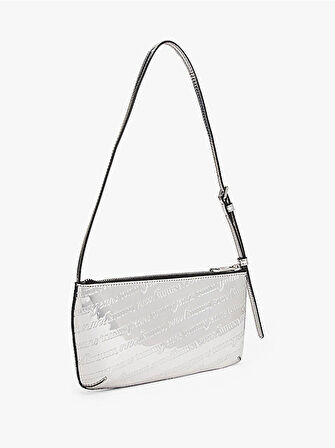 Tommy Hilfiger TJW Must Metalik Omuz Kadın Gri Omuz Çantası AW0AW180090IN