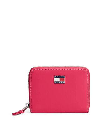 Tommy Hilfiger TJW Cool Orta Boy Fermuarlı Kadın Kırmızı Cüzdan AW0AW18031XI5