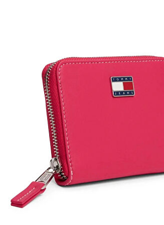 Tommy Hilfiger TJW Cool Orta Boy Fermuarlı Kadın Kırmızı Cüzdan AW0AW18031XI5