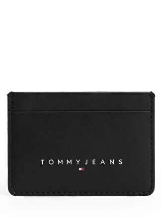 Tommy Hilfiger Siyah Erkek Kartlık TJM LINEAR CC HOLDER