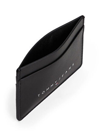 Tommy Hilfiger Siyah Erkek Kartlık TJM LINEAR CC HOLDER