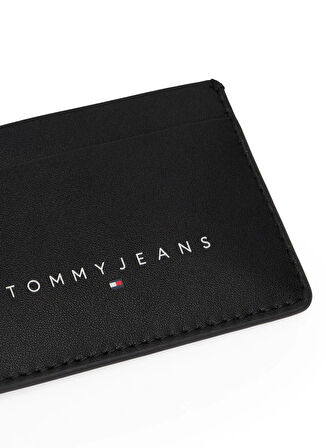 Tommy Hilfiger Siyah Erkek Kartlık TJM LINEAR CC HOLDER