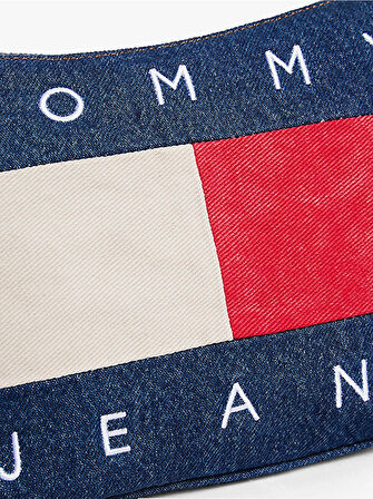 Tommy Hilfiger TJW Arşiv Denim Omuz Kadın Mavi Omuz Çantası AW0AW182131AF