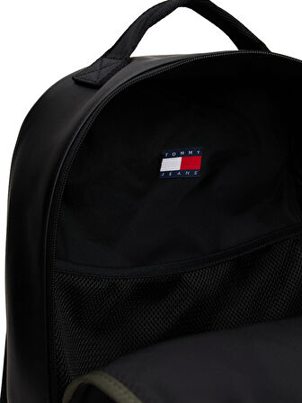 Tommy Hilfiger Siyah Erkek Sırt Çantası TJM ESS DAILY PU DOME BACKPACK