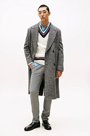 Erkek Bleeker Slim Fit Melanj Chino Pantolon - Gri | 30/32