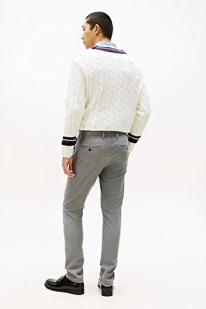 Erkek Bleeker Slim Fit Melanj Chino Pantolon - Gri | 36/32