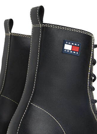Tommy Hilfiger Deri Siyah Kadın Bot EN0EN02907BDS