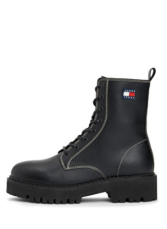 Tommy Hilfiger Deri Siyah Kadın Bot EN0EN02907BDS