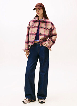 Tommy Jeans Standart Pembe Kadın Ceket DW0DW21662THC