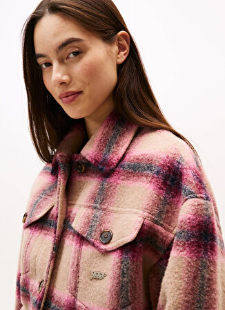 Tommy Jeans Standart Pembe Kadın Ceket DW0DW21662THC