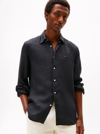 Tommy Hilfiger Erkek  PIGMENT DYED LI SOLID RF SHIRT Gömlek MW0MW41530