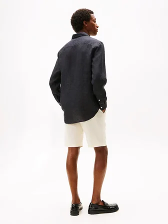 Tommy Hilfiger Erkek  PIGMENT DYED LI SOLID RF SHIRT Gömlek MW0MW41530