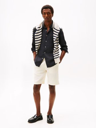 Tommy Hilfiger Erkek  PIGMENT DYED LI SOLID RF SHIRT Gömlek MW0MW41530