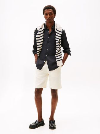 Tommy Hilfiger Erkek  PIGMENT DYED LI SOLID RF SHIRT Gömlek MW0MW41530