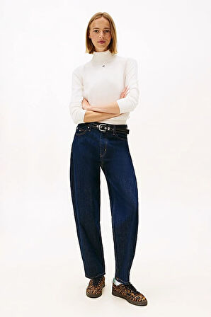 Kadın Essential Slim Fit Balıkçı Yaka Kazak - Kırık Beyaz | S