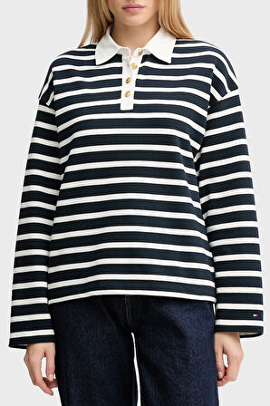 Tommy Hilfiger Bayan Polo Yaka Sweat WW0WW47457 0Y7
