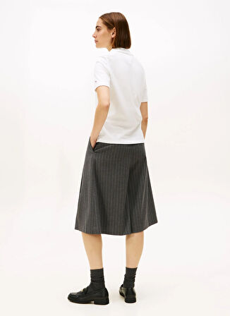 Tommy Hilfiger İşlemeli Beyaz Kadın Polo T-Shirt