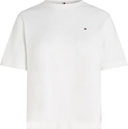 MODERN INTERLOCK BOXY SS TEE Kadın Beyaz T-Shirt - WW0WW47458