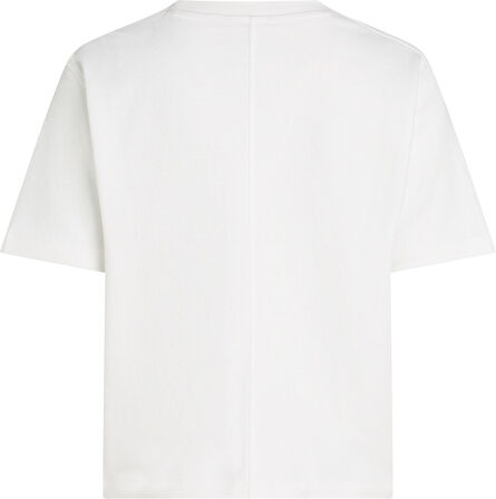 MODERN INTERLOCK BOXY SS TEE Kadın Beyaz T-Shirt - WW0WW47458