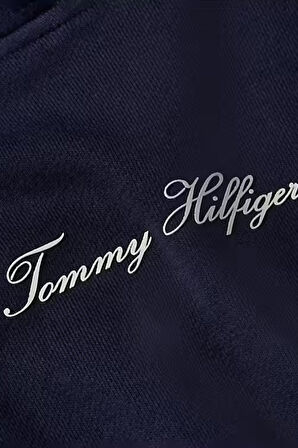 Kadın Balon Kollu Kapüşonlu Sweatshirt - Lacivert | M