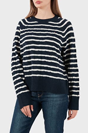 Tommy Hilfiger Kadın Kazak WW0WW48394 0Y7