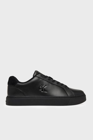 Calvin Klein Deri Logolu Sneaker Ayakkabı YM0YM0143500T Erkek AYAKKABI YM0YM01435 00T SİYAH