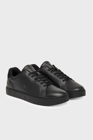 Calvin Klein Deri Logolu Sneaker Ayakkabı YM0YM0143500T Erkek AYAKKABI YM0YM01435 00T SİYAH